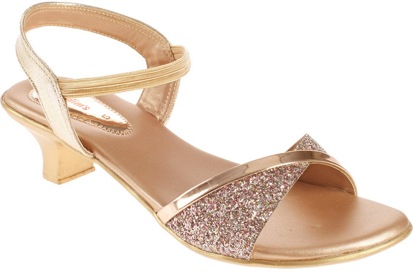 Khadim's Women Gold Heels - Buy Khadim 