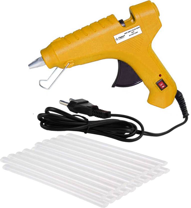 Flipkart SmartBuy Electric 40W Yellow Hot Melt Glue Gun With 20 Pcs Hot