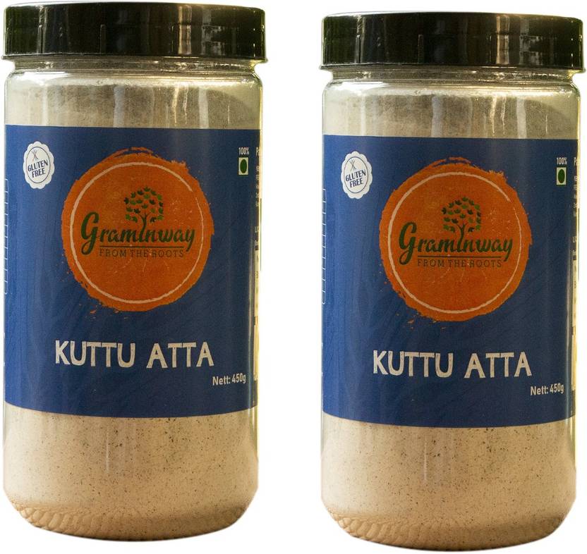 Graminway Pack of 2,Gluten Free Buckwheat Flour/ Kuttu Atta Price in
