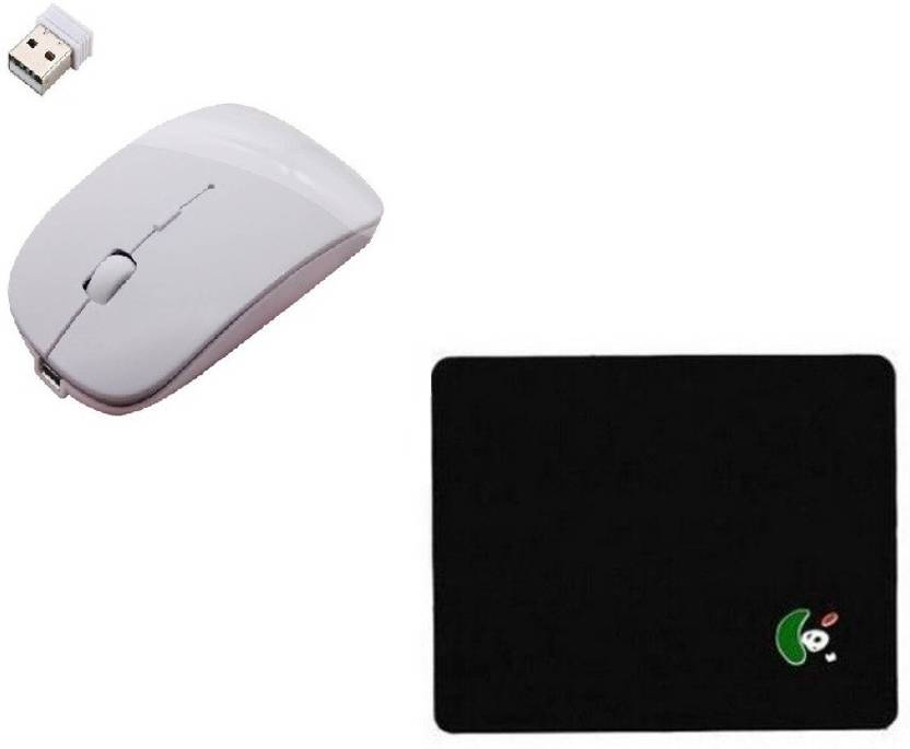 ROQ Premium series pad WITH Wireless Optical Mouse USB, White