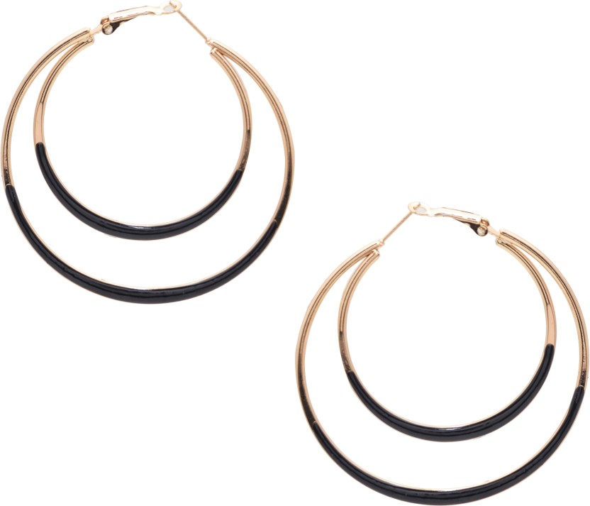 metal round earrings