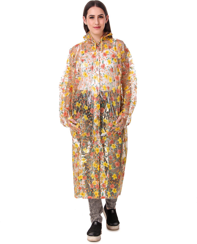 Finery Floral Print Women Raincoat 
