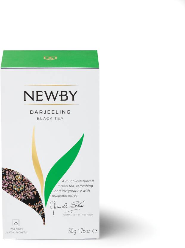 Newby London Darjeeling Unflavoured Black Tea Bags Box Price in India