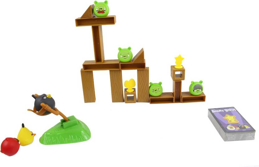 Toyswala Angry Bird Knock on wood Game, Launch and Destroy Board Game Party & Fun Games Board