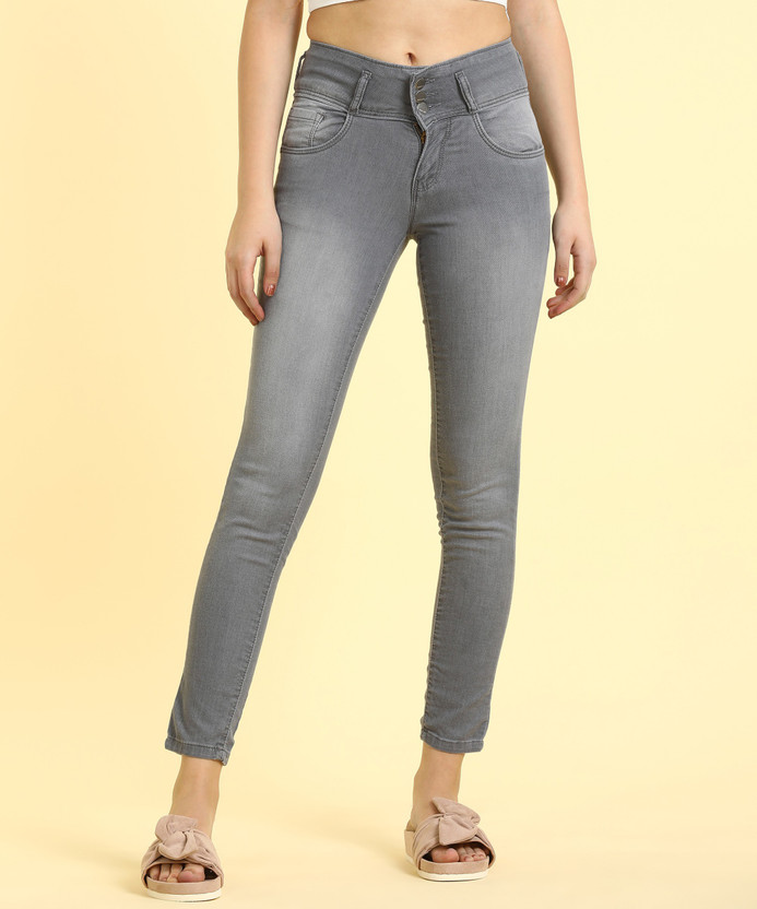 Kraus Jeans Skinny Women Grey Jeans 