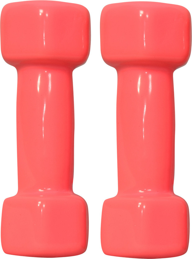 APPS SPORTS Vinyl Dumbbells Set 2KG Rubber dumbbells For Men and Women Fixed Weight Dumbbell(2 kg)