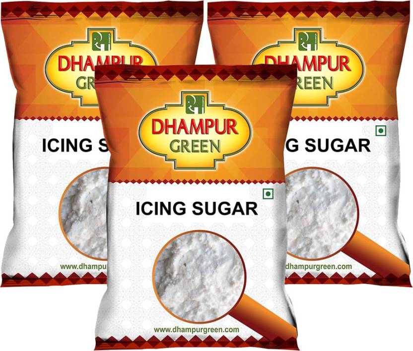 Dhampur Green Icing Sugar (1 kg, Pack of 3)