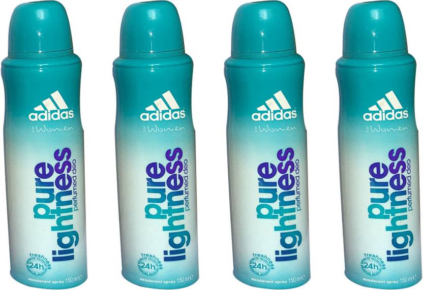 ADIDAS PURE LIGHTNESS (PACK OF 4) Deodorant Spray For Women Price