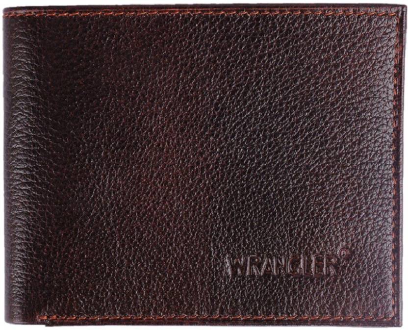 Wrangler Men Brown Genuine Leather Wallet BROWN - Price in India |  