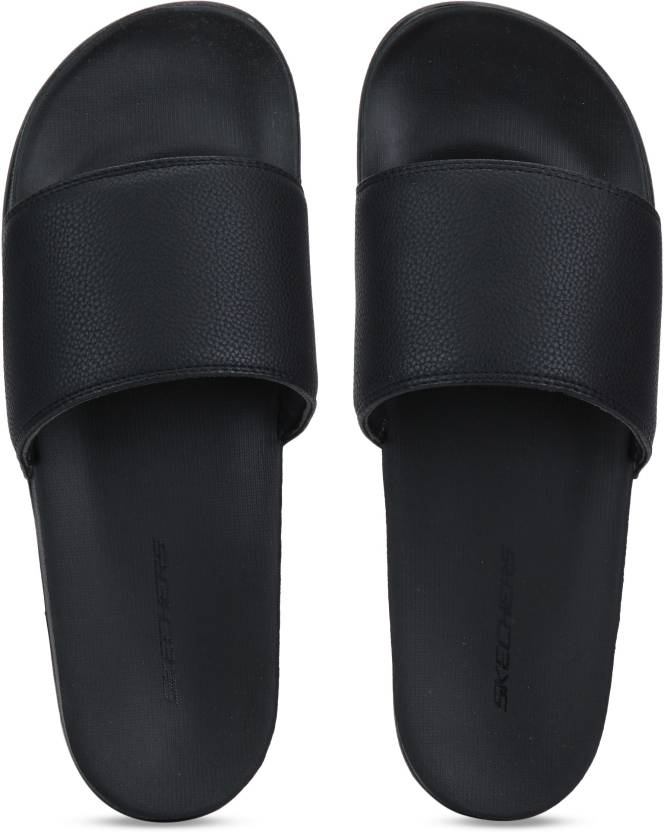 black skechers slides