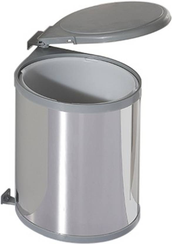 Kaff Auto Lid dustbin(SS) K/WB 801 Plastic, Stainless Steel Dustbin