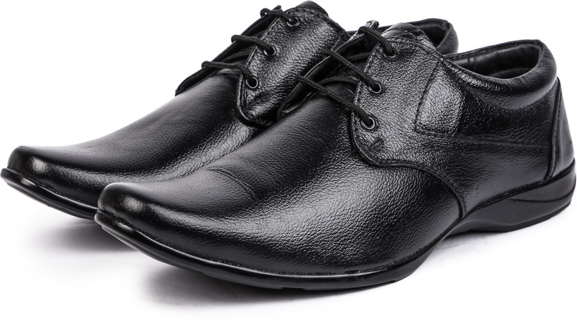 Flipkart shoes black leather clearance