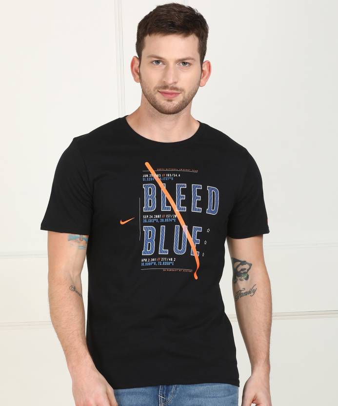 NIKE India Printed Men Round Neck Black T-Shirt - Buy India Printed Men Round Neck Black T-Shirt Online at Best Prices in India | Flipkart.com