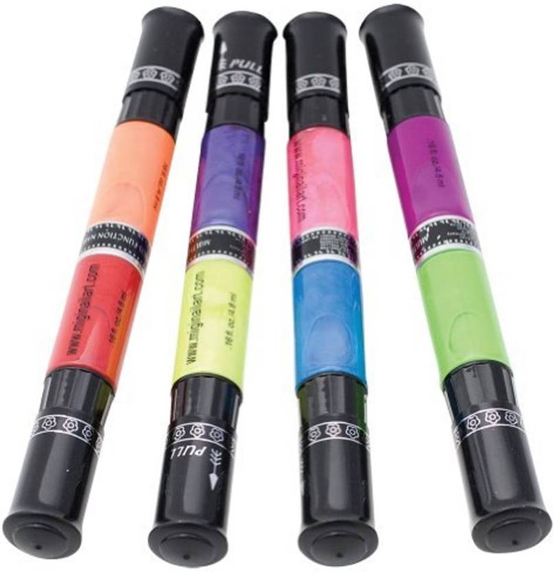Cocoshop Migi Nail Art Neon Polish Set - 8 Colors4 Pens -Home Manicure
