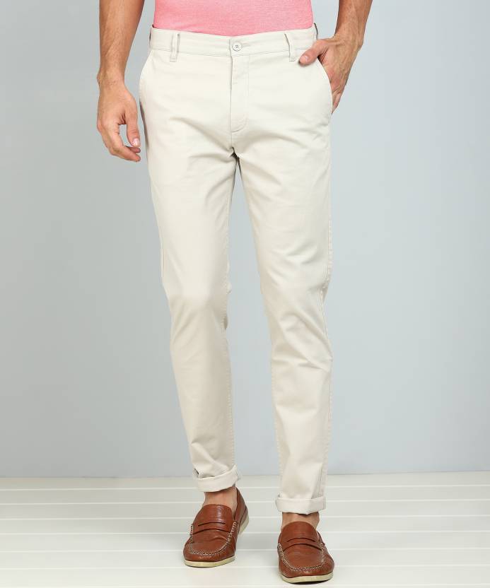 LEVI'S Slim Fit Men Cream Trousers - Buy LEVI'S Slim Fit Men Cream Trousers  Online at Best Prices in India 
