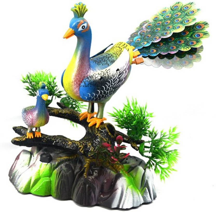 lifestylesection Electric Sound Control Peacock Toys Sounds Bird