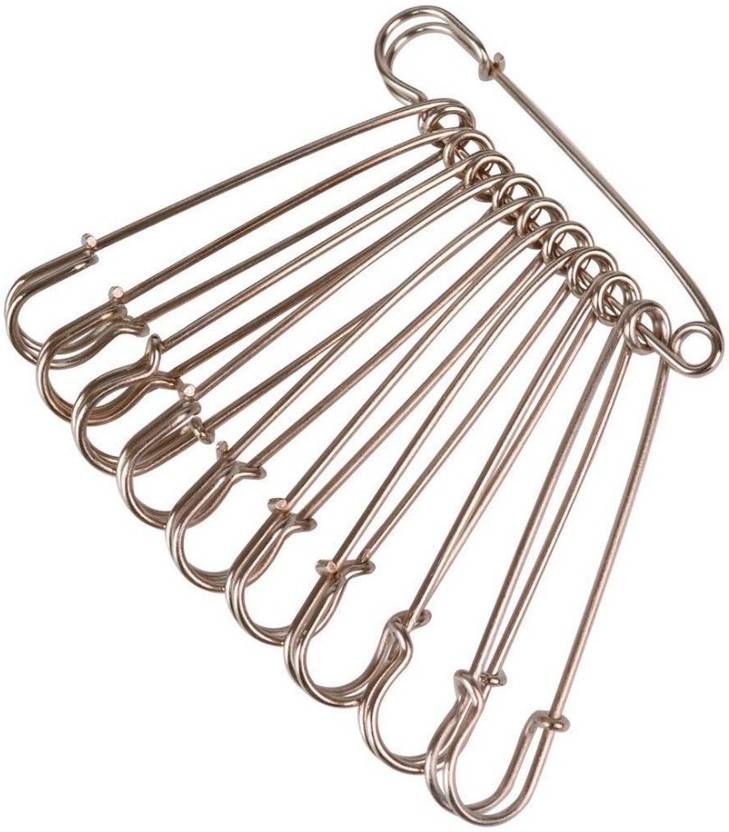 DIY Crafts Large Steel Safety Pins RustResistant Nickel Plated Steel