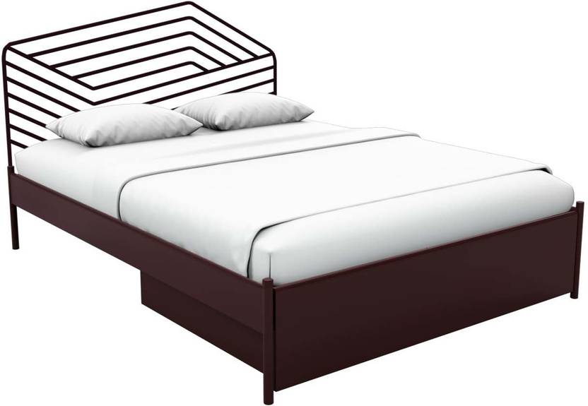 Godrej Interio Liva Piano Metal Queen Bed With Storage Finish Color