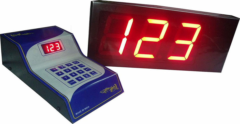 MME 3 digit token display system with Ring Sound for Banks, Hospitals, Clinics, shops Indoor PA System(120 W)
