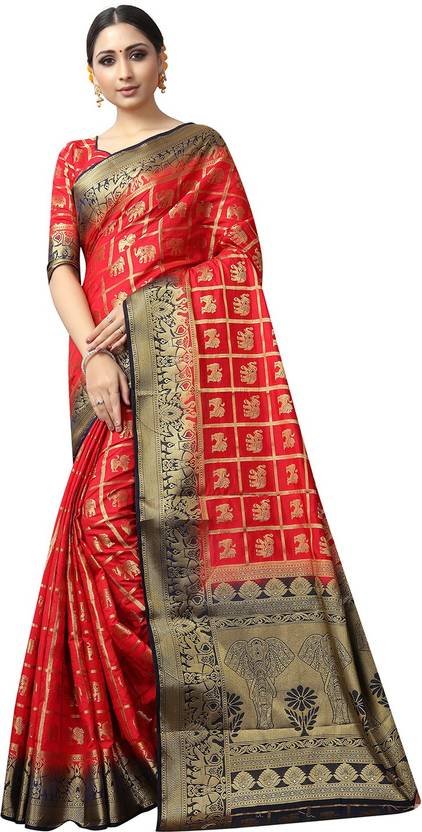 nylon silk saree flipkart
