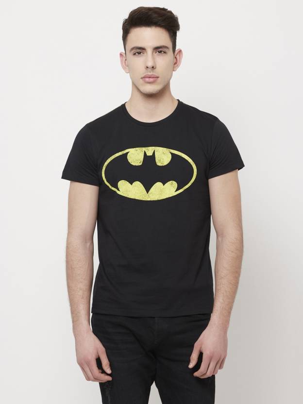BATMAN By Free Authority Graphic Print Men Round Neck Black T-Shirt - Buy  BATMAN By Free Authority Graphic Print Men Round Neck Black T-Shirt Online  at Best Prices in India 