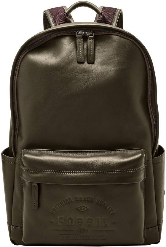 FOSSIL Buckner 17.69 L Laptop Backpack Olive Price in India