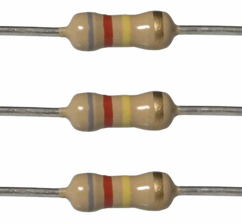 REES52 820k Ohm Resistors, 1/4 Watt, 5 (Pack of 100) Electronic Components Electronic Hobby Kit