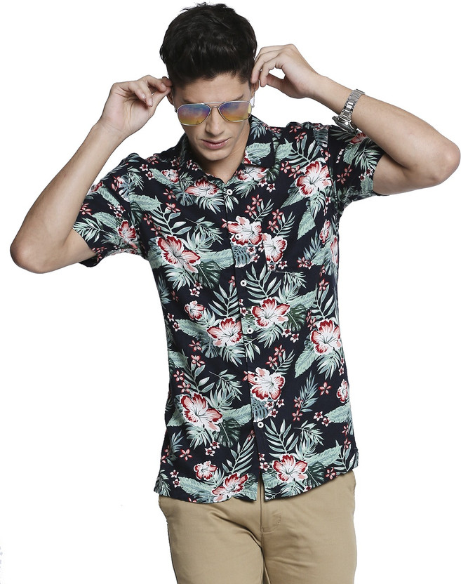 Men Printed Beach Wear Multicolor Shirt