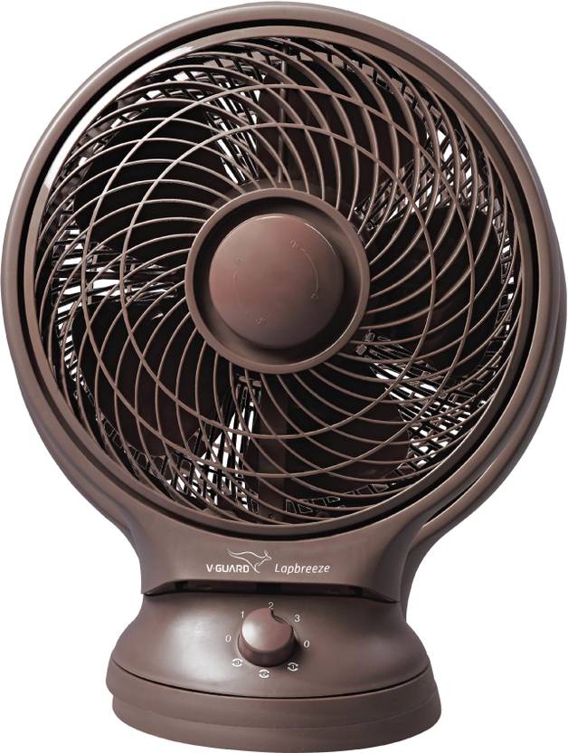 VGuard Lapbreeze (With Oscillation) 250 mm 5 Blade Table Fan Price in