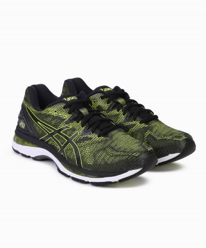 Asics Gel Nimbus 20 Black Green Running Shoes For Men - Buy Asics Gel  Nimbus 20 Black Green Running Shoes For Men Online at Best Price - Shop  Online for Footwears in India 