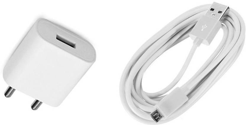 VSP Enterprises White Wall – 57 2.1 A Mobile Charger with Detachable ...