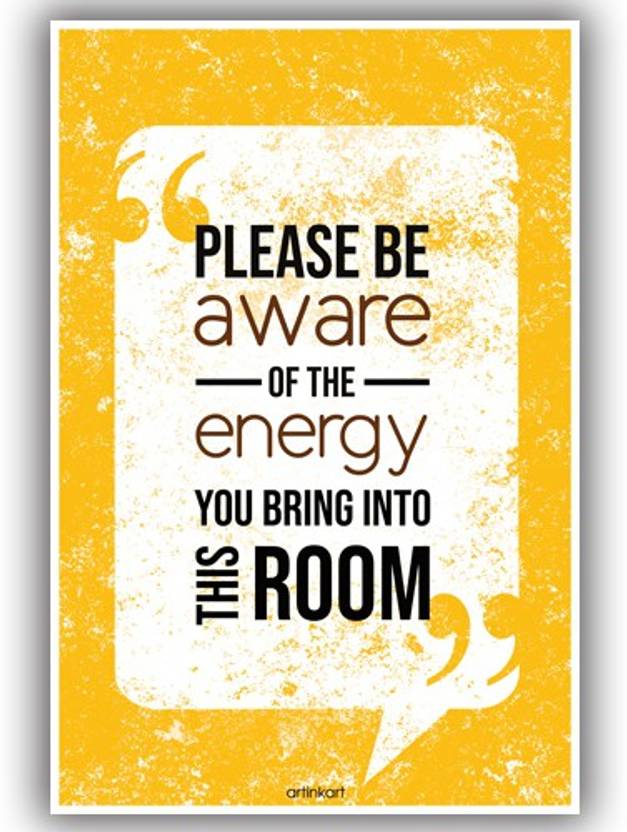 Poster-Energy Quotes Motivational Poster for Room Home Office Wall