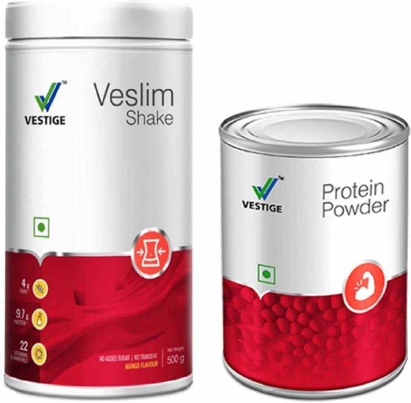 Vestige Veslim shake 500g and Protein Powder 200g Price in India Buy Vestige Veslim shake 500g
