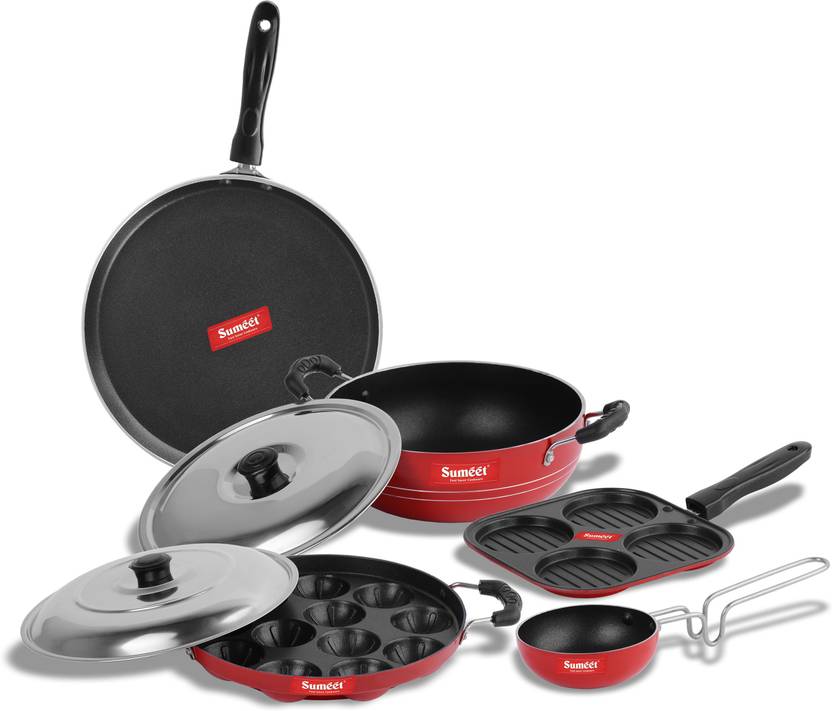Sumeet Solo Non Stick Cookware Set of 2.6mm Thick (Dosa Tawa 26.5cm
