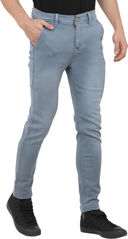 R\u0026S Slim Men Silver Jeans - Buy R\u0026S 