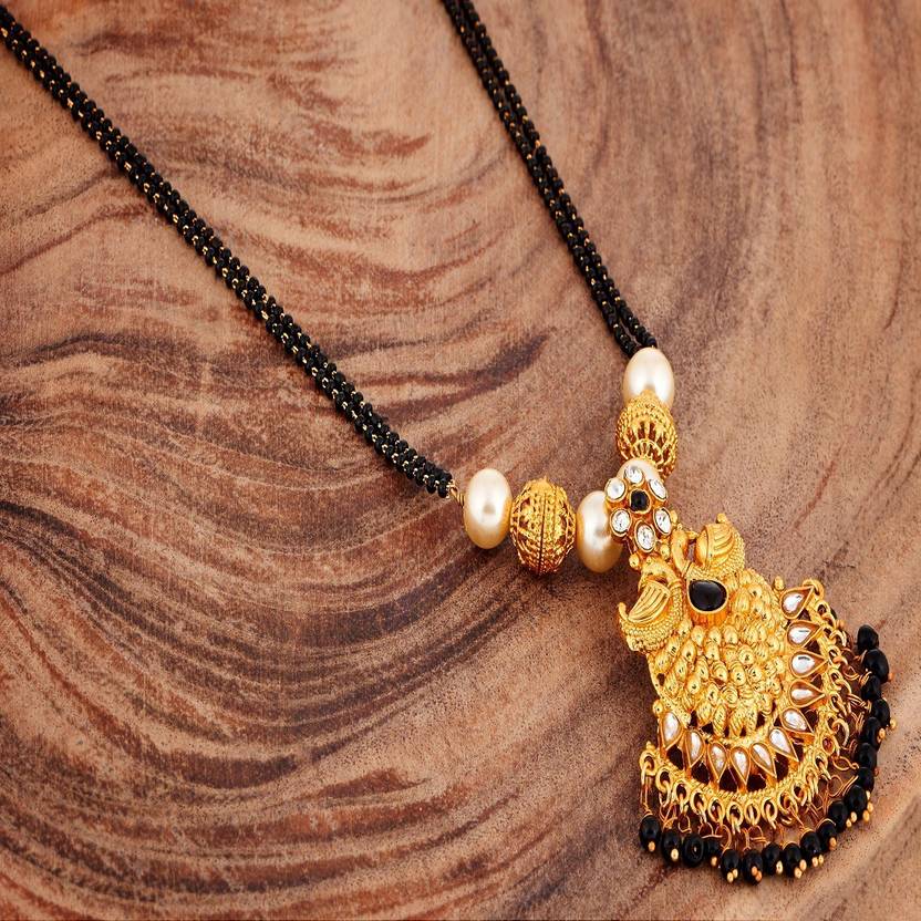 APARA Apara Double Black Mani Mala Pendant Chain Mangalsutra ...