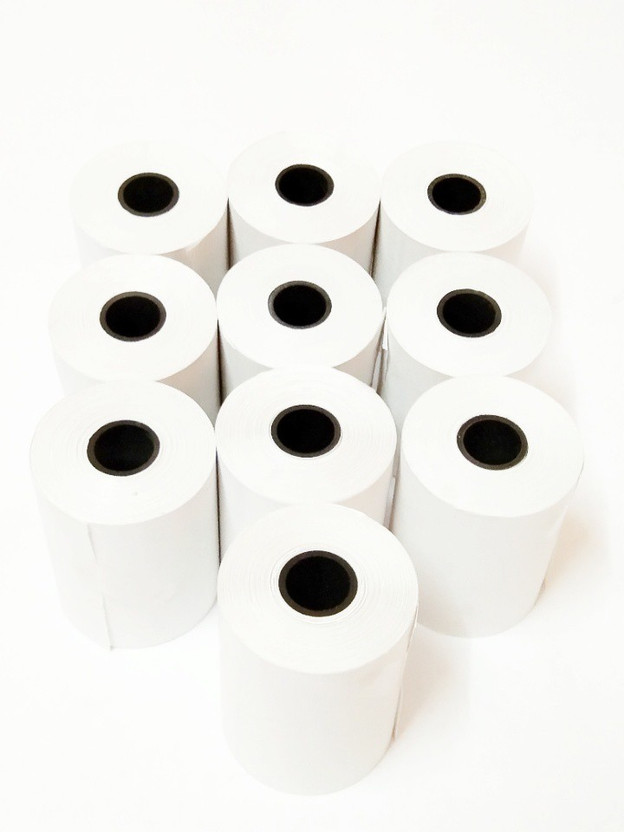 MME 57MM X 25MTR. (2INCH) BILLING MACHINE THERMAL PAPER ROLL SET OF 10 ROLL Thermal Cash Register Paper(8 cm x 12 cm)