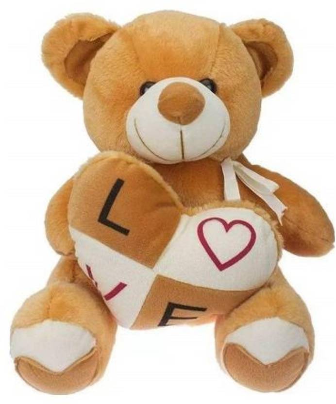 Nihan Enter[prises Soft & Cute Brown Color Teddy Bear with Love Heart