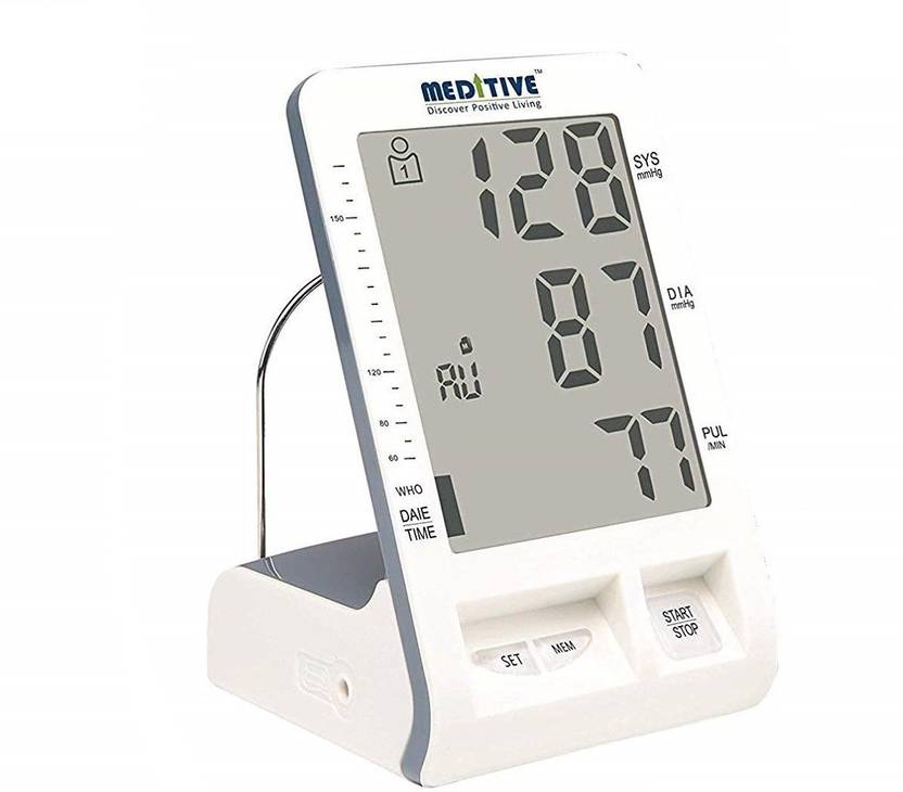 MEDITIVE Large Vertical Display Digital Blood Pressure Monitor with