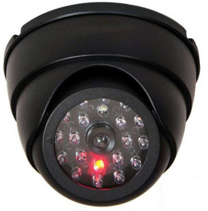 WOLBLIX Dummy Security CCTV Fake Dome Imitation Surveillance Security Camera with blinking red LED Light Indication. For home or office Security Security Camera (1 Channel) Security Camera(1 Channel)