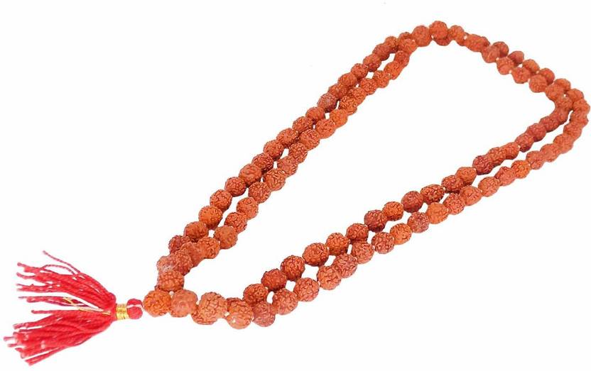 Mystic Banana 5 Mukhi Rudraksha Pure Kanthi Mala with 108+1 ...