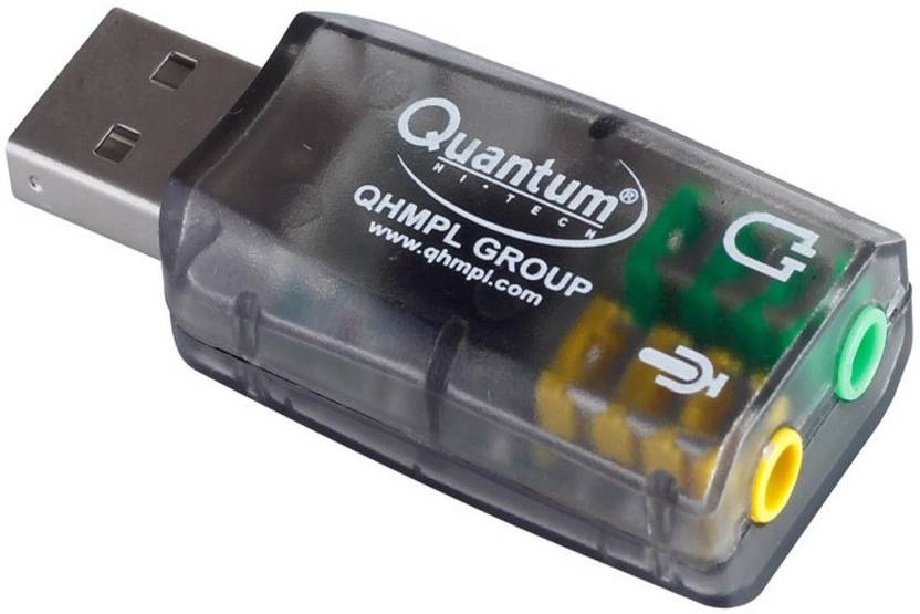 QUANTUM QHM623 USB Sound Card for Computer/Laptop (Builtin Power