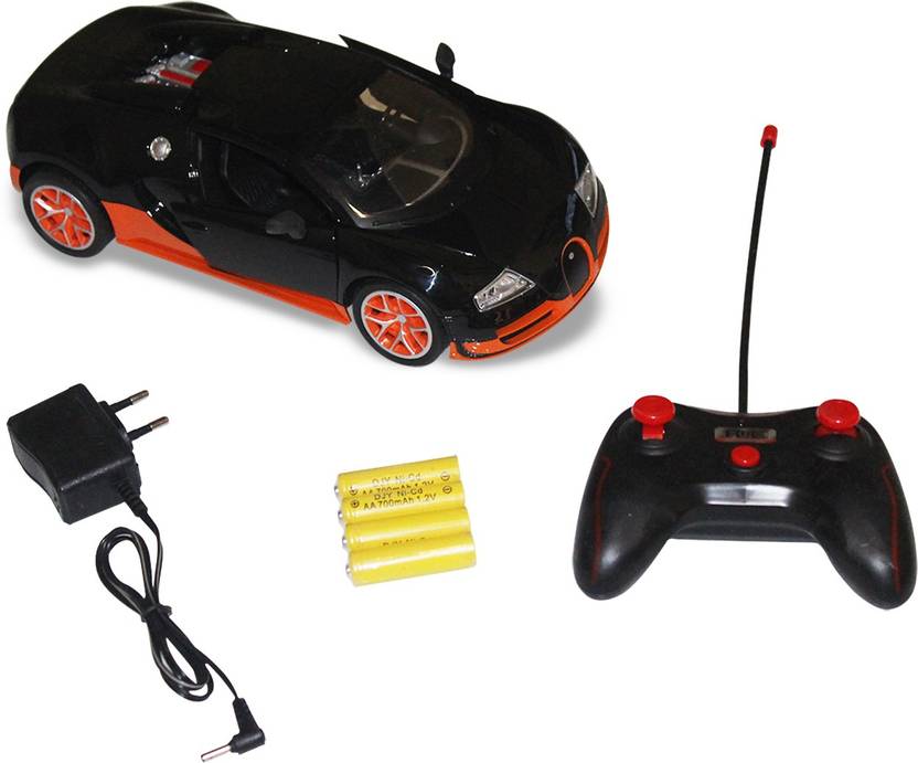 AKSHAT REMOTE CONTROL OPEN DOOR BUGGATI BLACK CAR FOR KIDS REMOTE