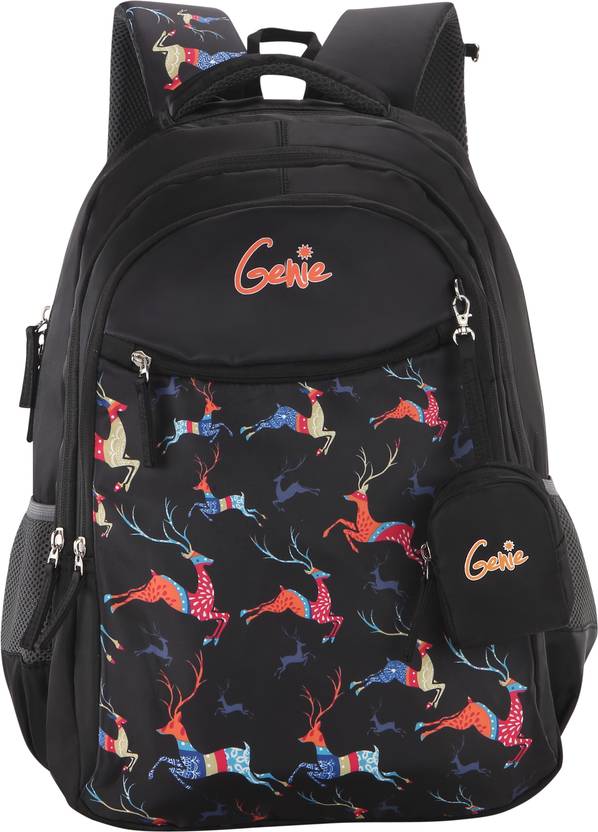 Genie Dasher Black 19 inch Backpack Waterproof School