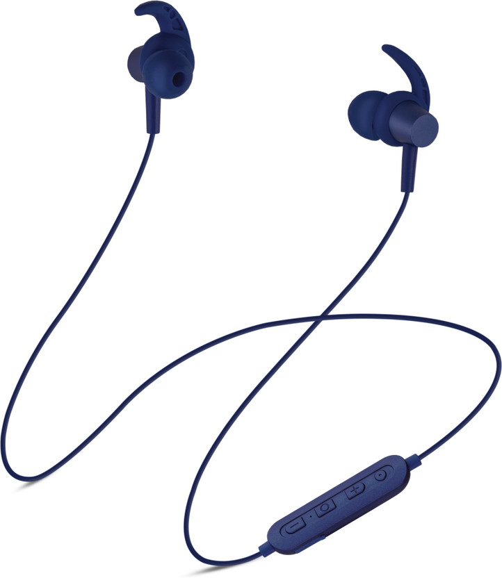 SoundLOGIC PLAY Voice Assistant Sport Earbuds Bluetooth(Blue, In the Ear)