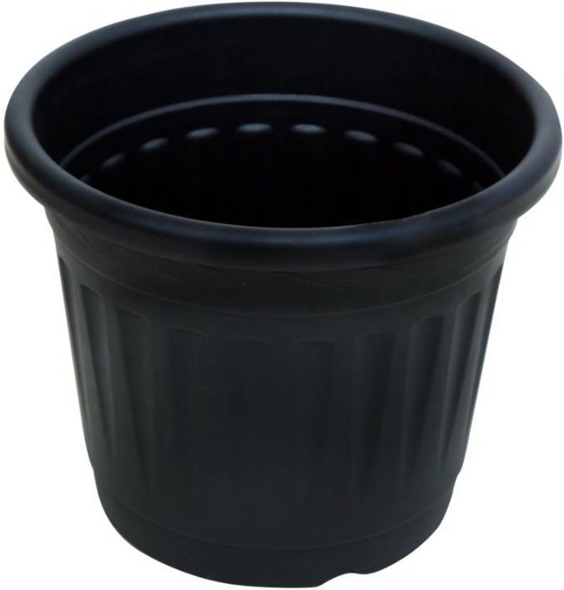SARO Flower pot black 5 pieces Plant Container Set Price in India