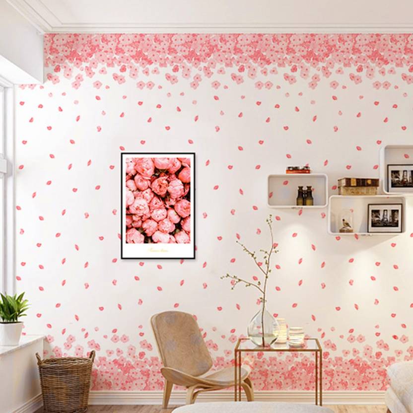 WolTop Wall Wallpaper s Sakura Blossoms Beautiful Home Decor Extra
