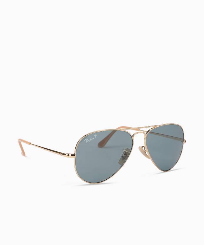 Buy Ray-Ban Aviator Sunglasses Blue For Men Online @ Best Prices in India |  