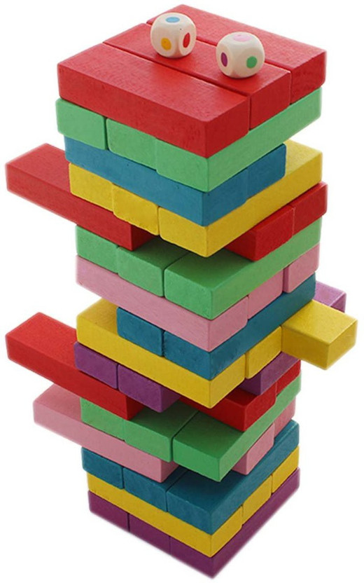 Ascend Store Construction Blocks 48 Pcs with 2 Dice(Multicolor)