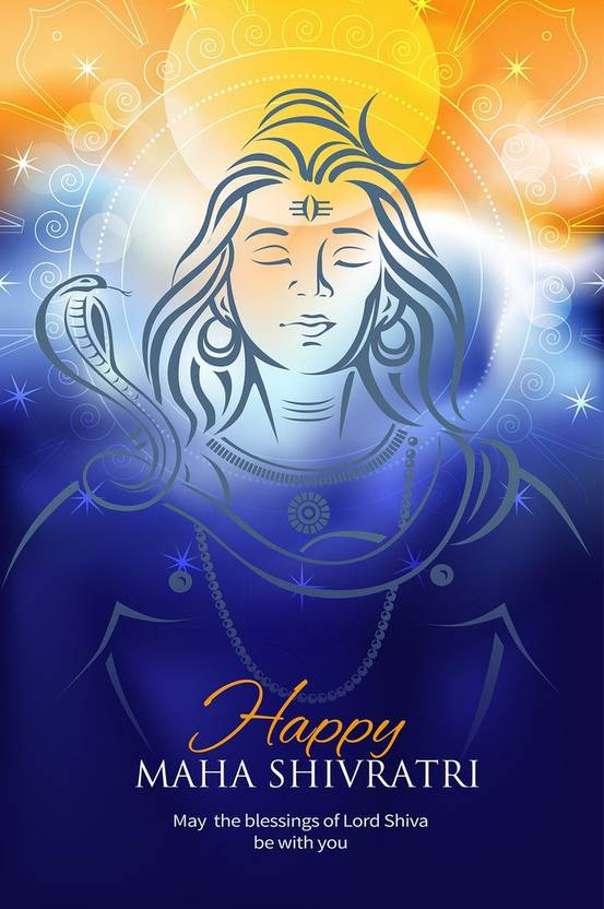 Maha shiv ratri Wall Poster StickerMotivational PosterFunky Poster